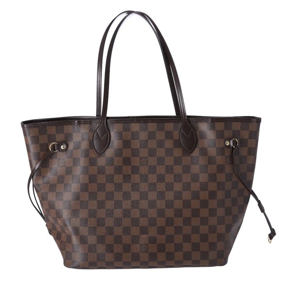 Louis Vuitton Neverfull MM Tote Bag N51105 Ebene Damier Canvas - Picture 1 of 9